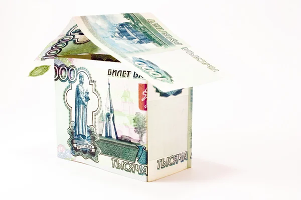 stock image The house made of money