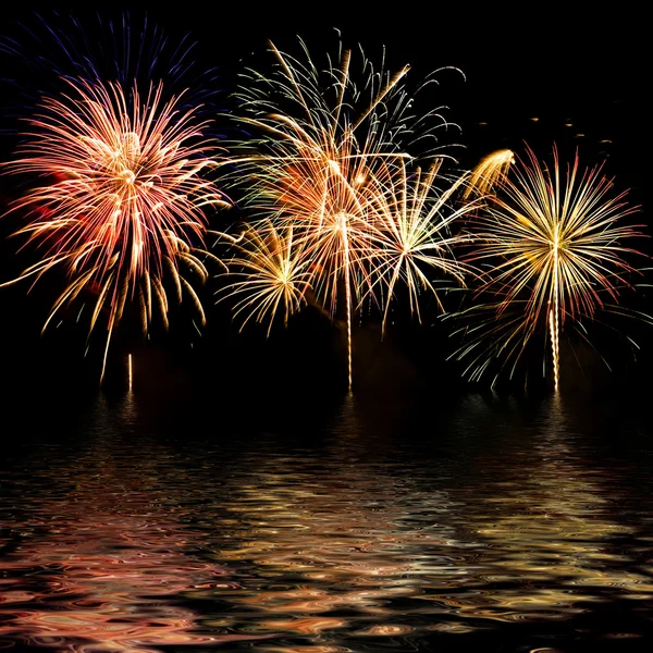 stock image Colorful firework show