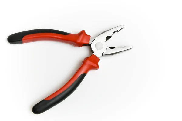 Black and red pliers — Stock Photo, Image