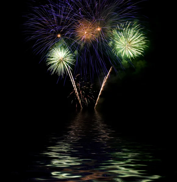 stock image Colorful firework show