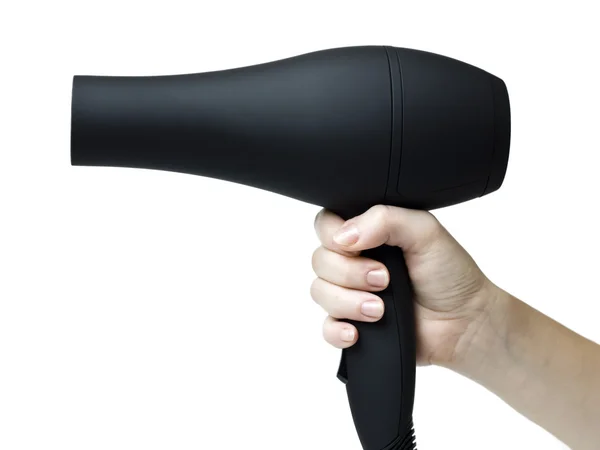 Hair dryer in a hand — Stock Photo, Image