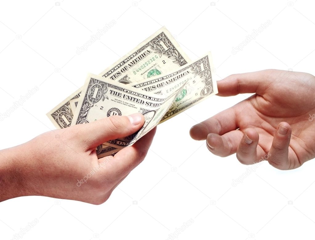 Hands and money