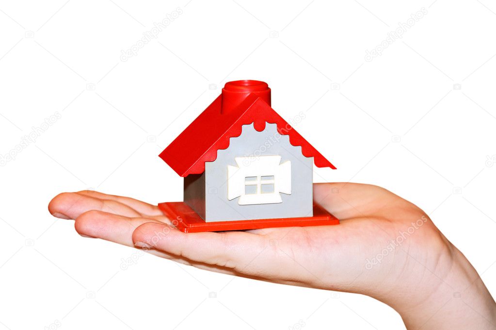 The house in human hand