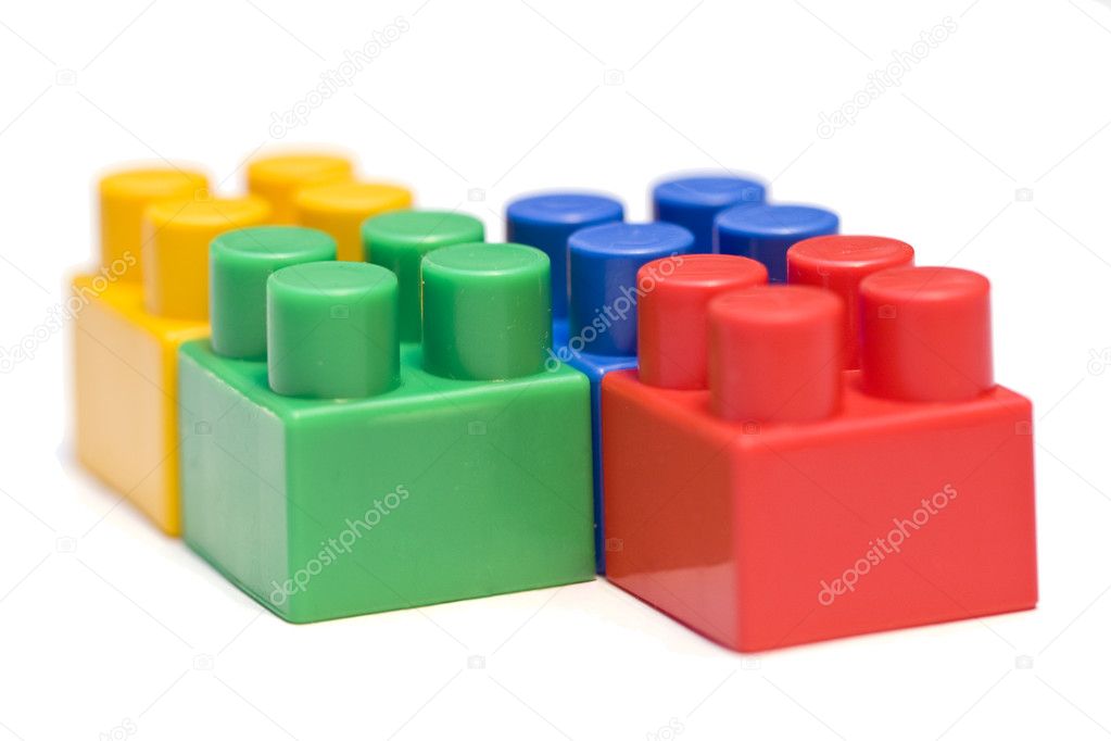 Plastic toy bricks
