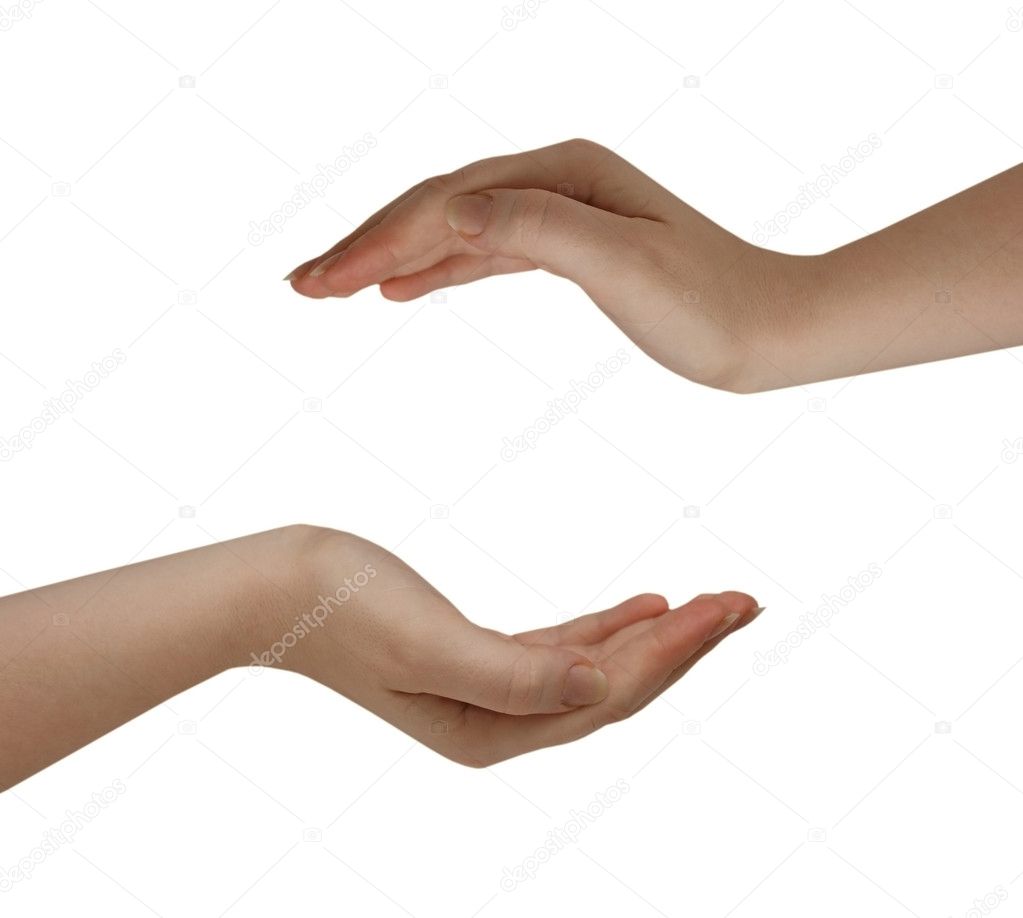 Two cupped hands