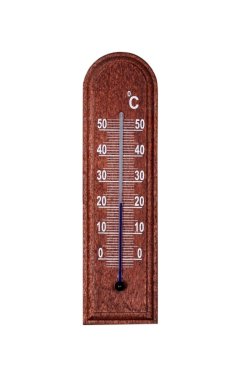 Wooden thermometer clipart