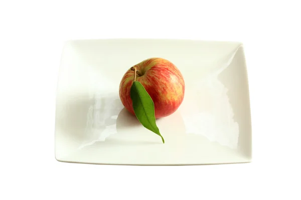 Postre de manzana en el plato — Foto de Stock