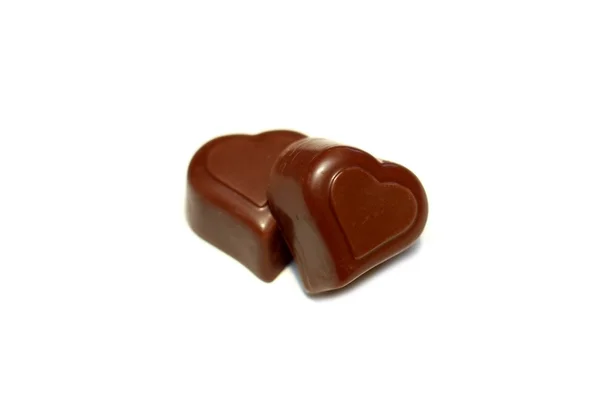 발렌타인 심장 모양의 초콜릿 — 스톡 사진
