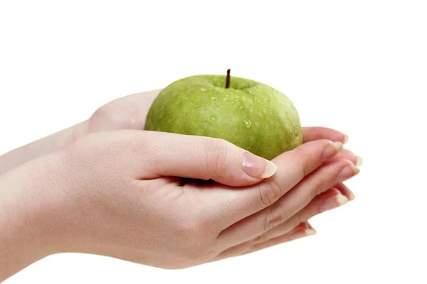 Ruce a apple — Stock fotografie