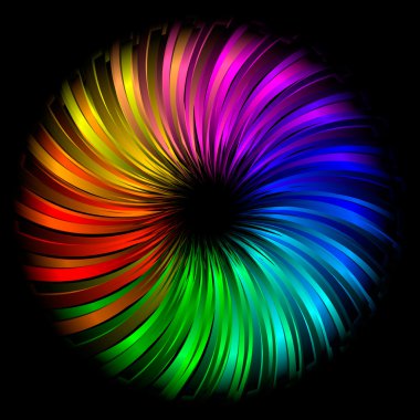 Rainbow abstract element clipart