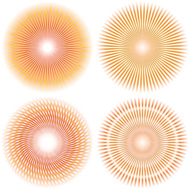 Sunburst abstract vector. clipart