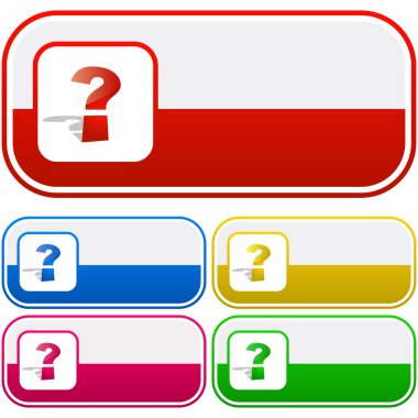 Question vector elements. clipart