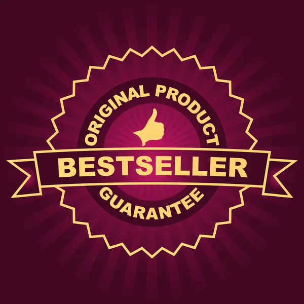 Bestseller-Emblem. — Stockvektor