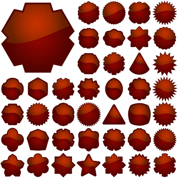 Éléments rouges — Image vectorielle