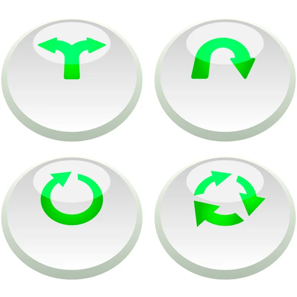 Arrow buttons for web. Vector set. — Stock Vector