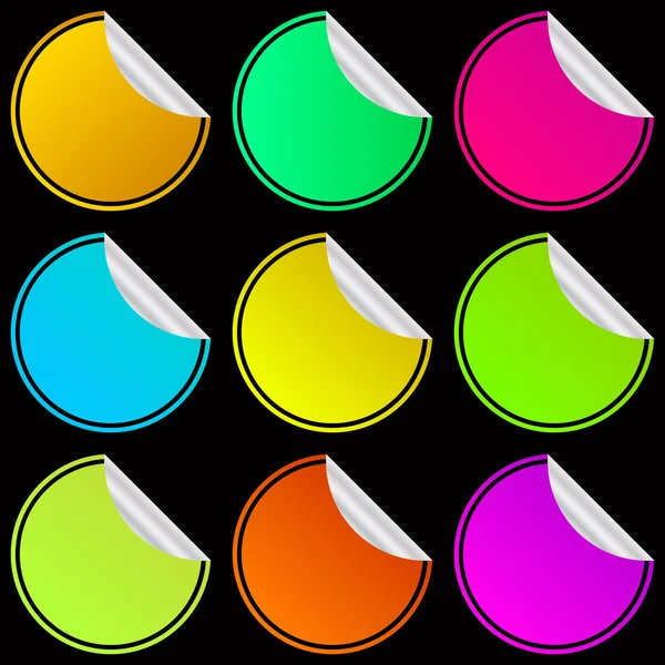 さまざまな色の要素のセット — ストックベクタ