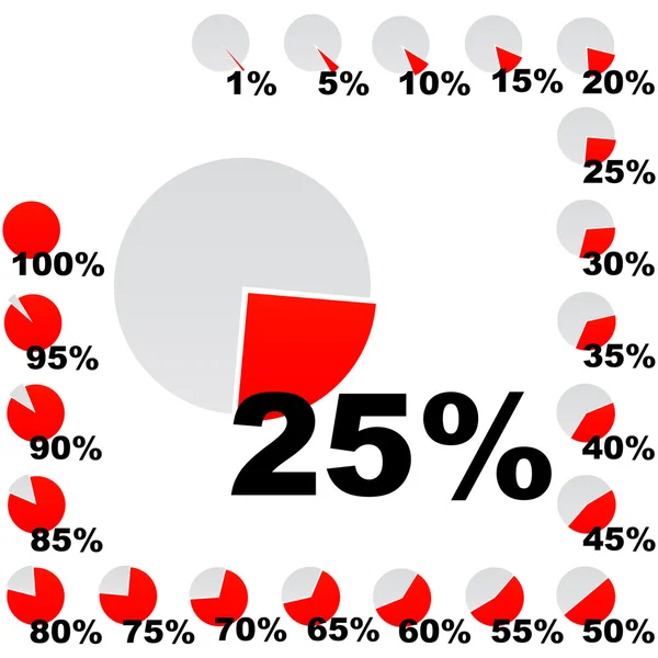 Vector de estadísticas empresariales . — Vector de stock