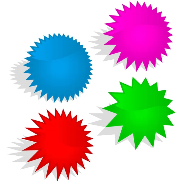 さまざまな色の要素のセット — ストックベクタ