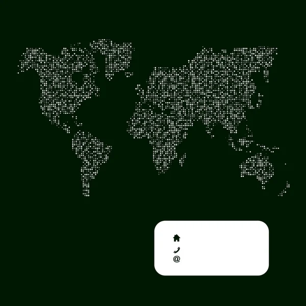 Vector kaart van de wereld. zakelijke achtergrond. — Stockvector
