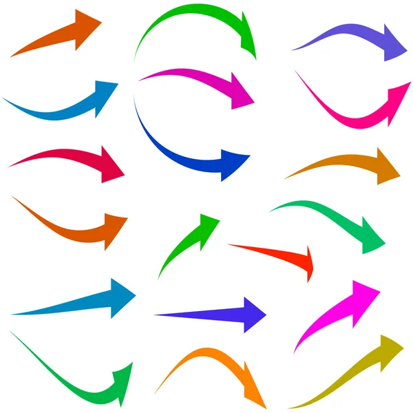 Un ensemble vectoriel de flèches utiles — Image vectorielle