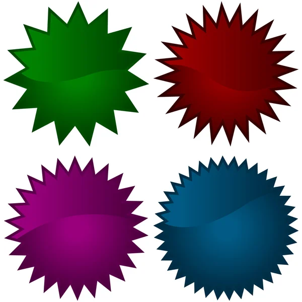 Set aus verschiedenen farbigen Elementen — Stockvektor
