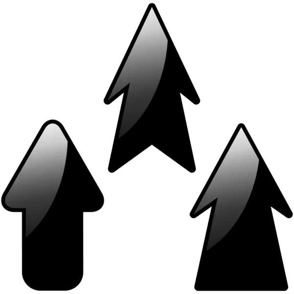 Set of vector arrows. Vector collection for design — Stock Vector