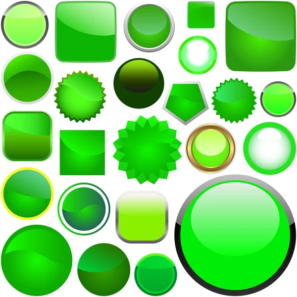 Collection vectorielle de boutons web . — Image vectorielle