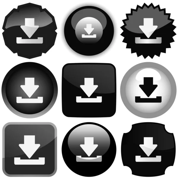 Coleção vetorial de botões web — Vetor de Stock