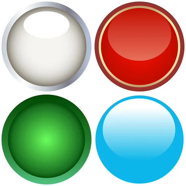 Web buttons for design. Vector set. — Stock Vector