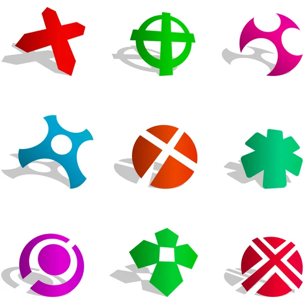Set di simboli vettoriali originali . — Vettoriale Stock