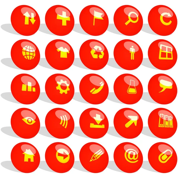 Vector collection of web buttons — Stock Vector
