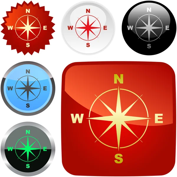 Vector compass. Graphic elements set. — Stock Vector