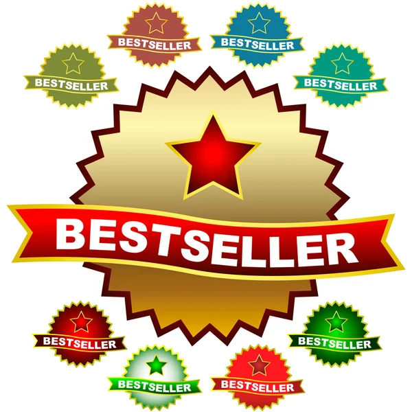BestSELLER. Conjunto de elementos de design para venda — Vetor de Stock