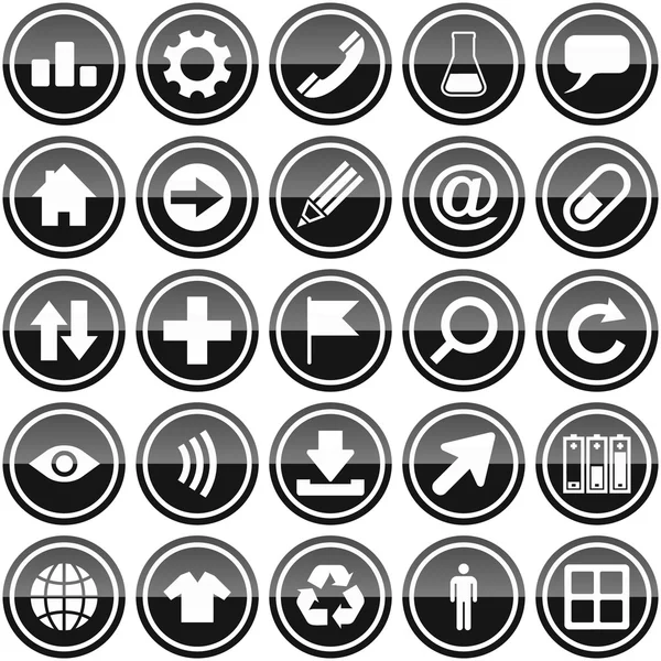 Vector beautiful icon set for web — Stock Vector