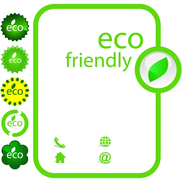 Uppsättning eco friendly, naturliga och ekologiska etiketter. vektor stor samling. — Stock vektor