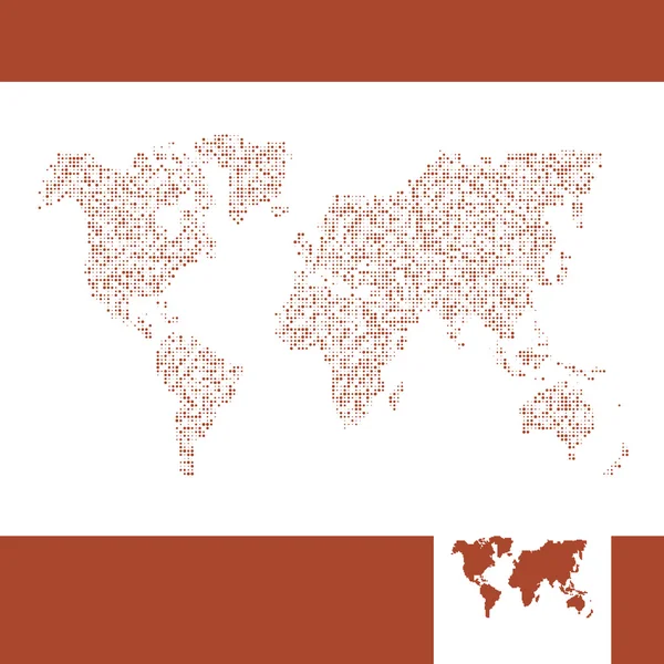 Carte vectorielle du monde . — Image vectorielle