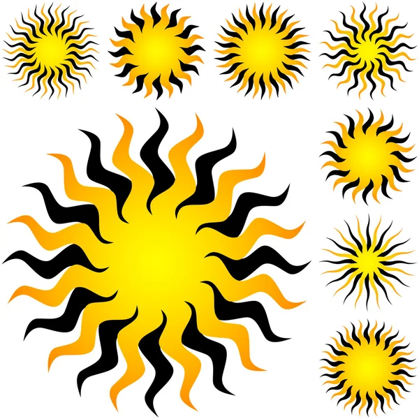 Абстрактный вектор солнечных вспышек . — стоковый вектор