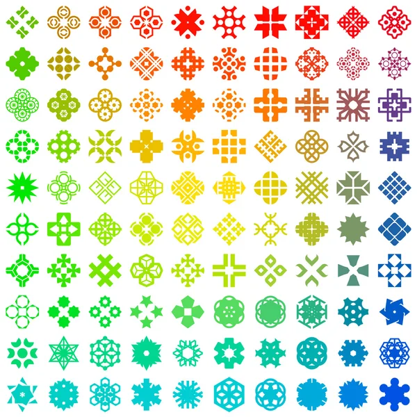 Ensemble vectoriel de symboles héraldiques — Image vectorielle