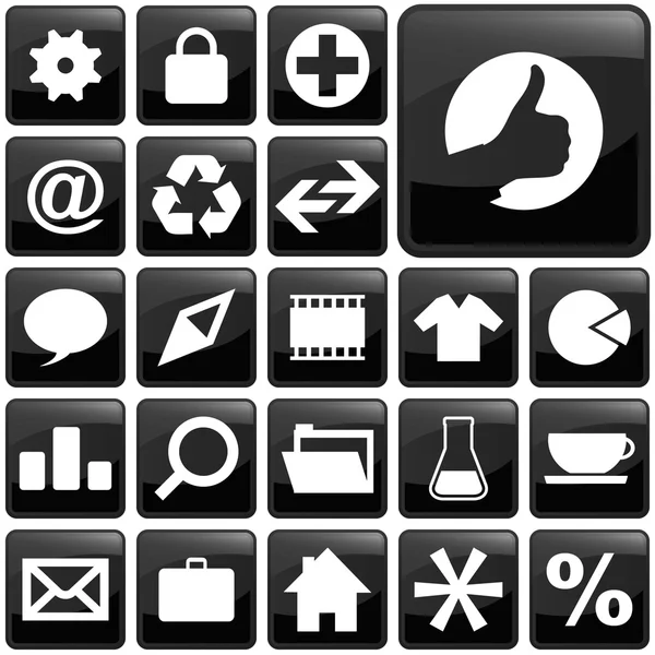 Set di icone vettoriali per web . — Vettoriale Stock