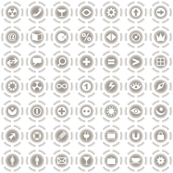 Set di icone vettoriali per web . — Vettoriale Stock