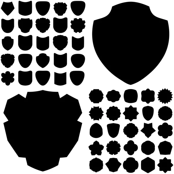 Collection de boucliers vectoriels pour la conception — Image vectorielle