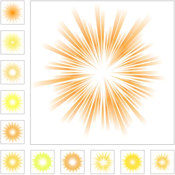 Vecteur Sunburst . — Image vectorielle