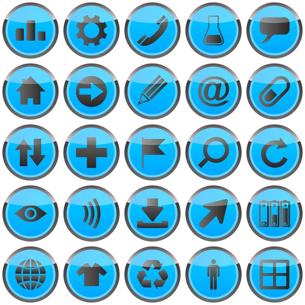 Jeu de boutons vectoriels — Image vectorielle