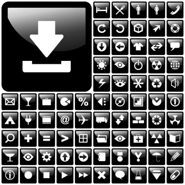 Vector icon set clipart