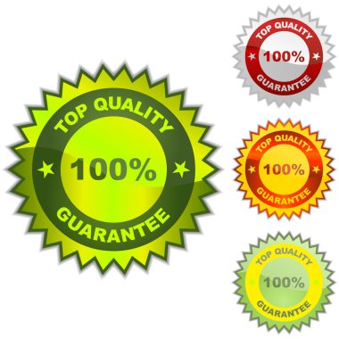 GUARANTEE label. Sale signs clipart