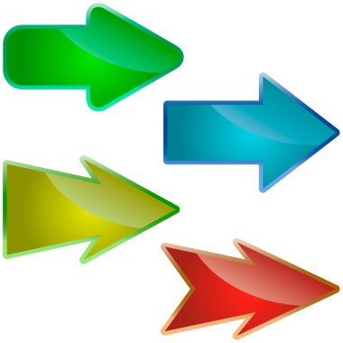 Set of arrows. clipart