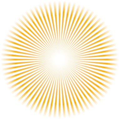 Sunburst vector. clipart