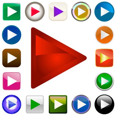 Play button clipart