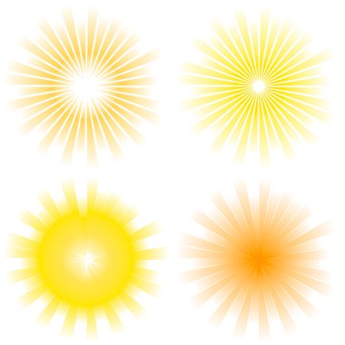 Sunburst vector. clipart