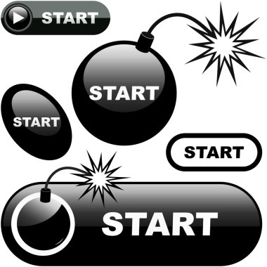 Start button. clipart